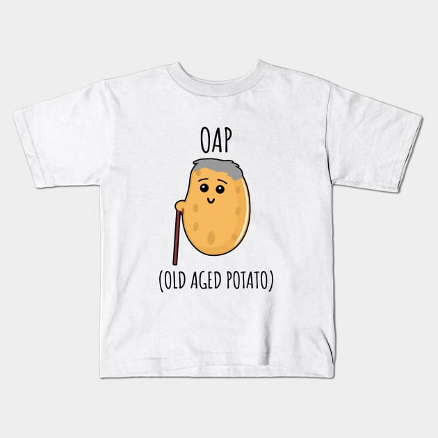 Old Aged Potato Kids T-Shirt by LunaMay